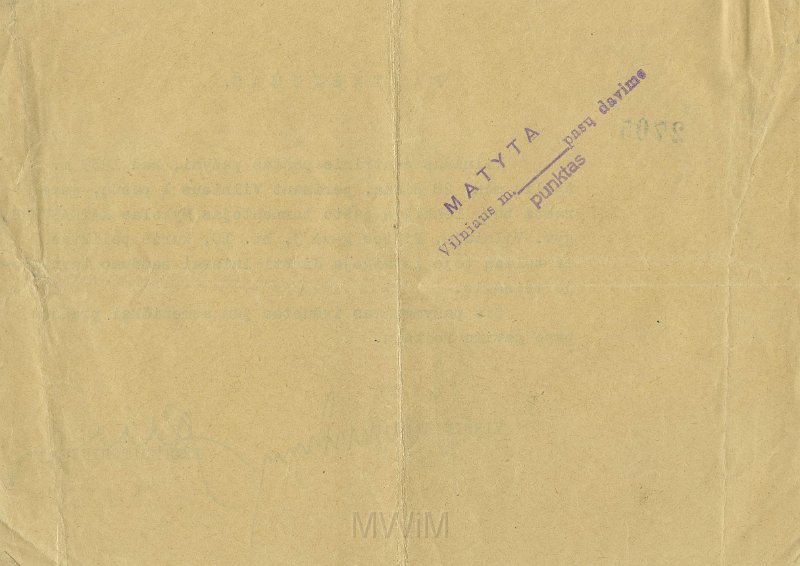 KKE 5526a.jpg - (litewski) Dok. Świadectwo przyznania paszportu dla Michała Katkowskiego, Nr. 2705, Wilno, 16 IV 1940 r.